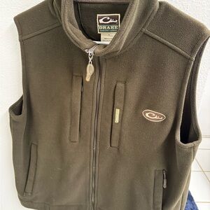 Drake Dark Green Fleece Vest